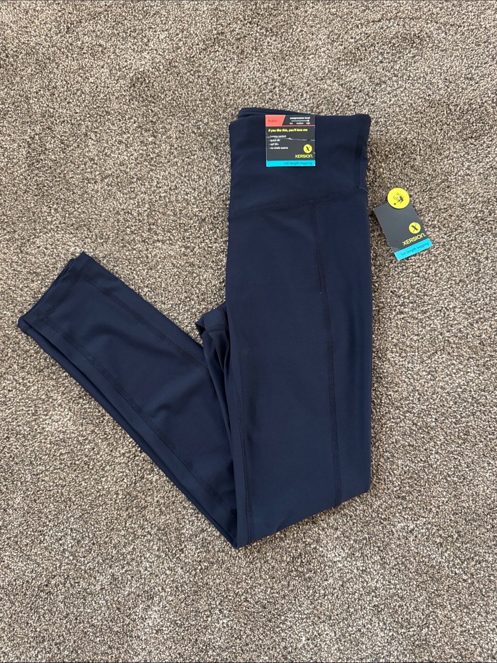 Xersion Navy Blue Full Length Leggings